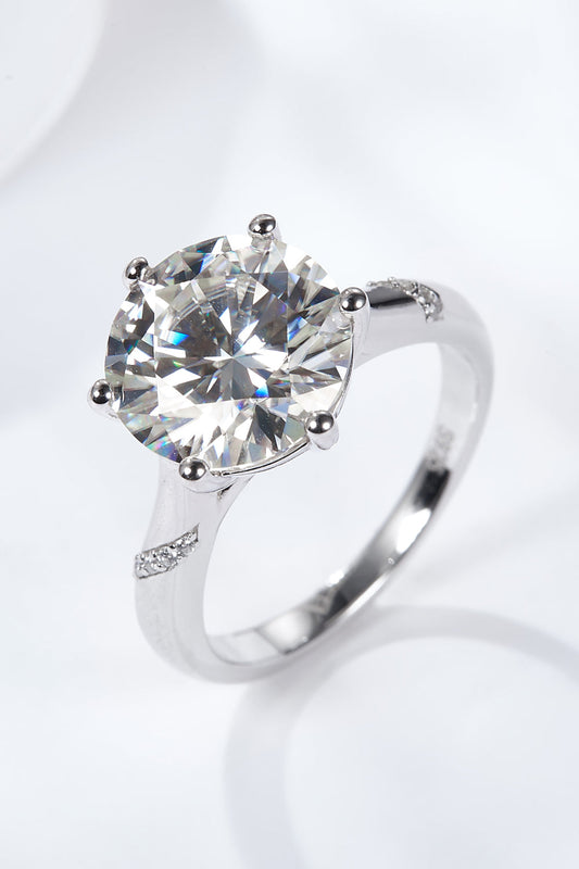 Pure Radiance 5 Carat Moissanite Solitaire Ring