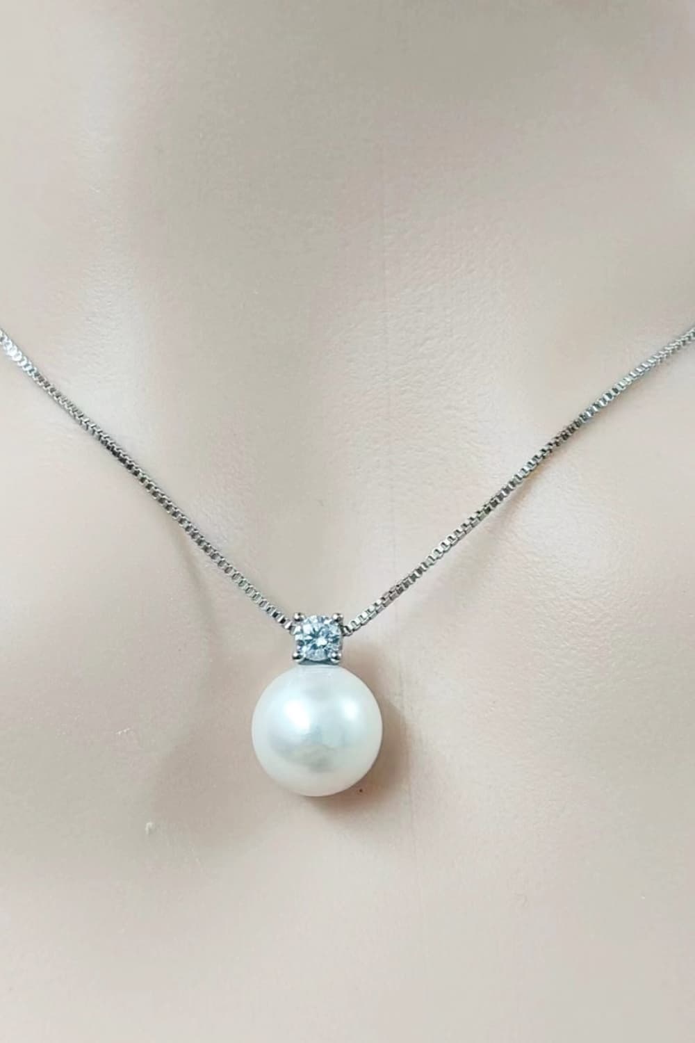 Timeless Grace Freshwater Pearl Sterling Silver Necklace