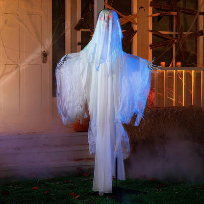 68in Standing Animated Ghost with Skeleton Hands – Ventayo
