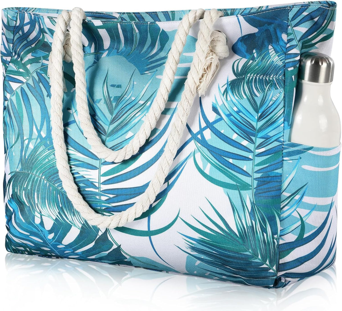 Ventayo – Large Waterproof Beach Tote Bag with Zipper | Sandproof Design for Easy Summer Outings