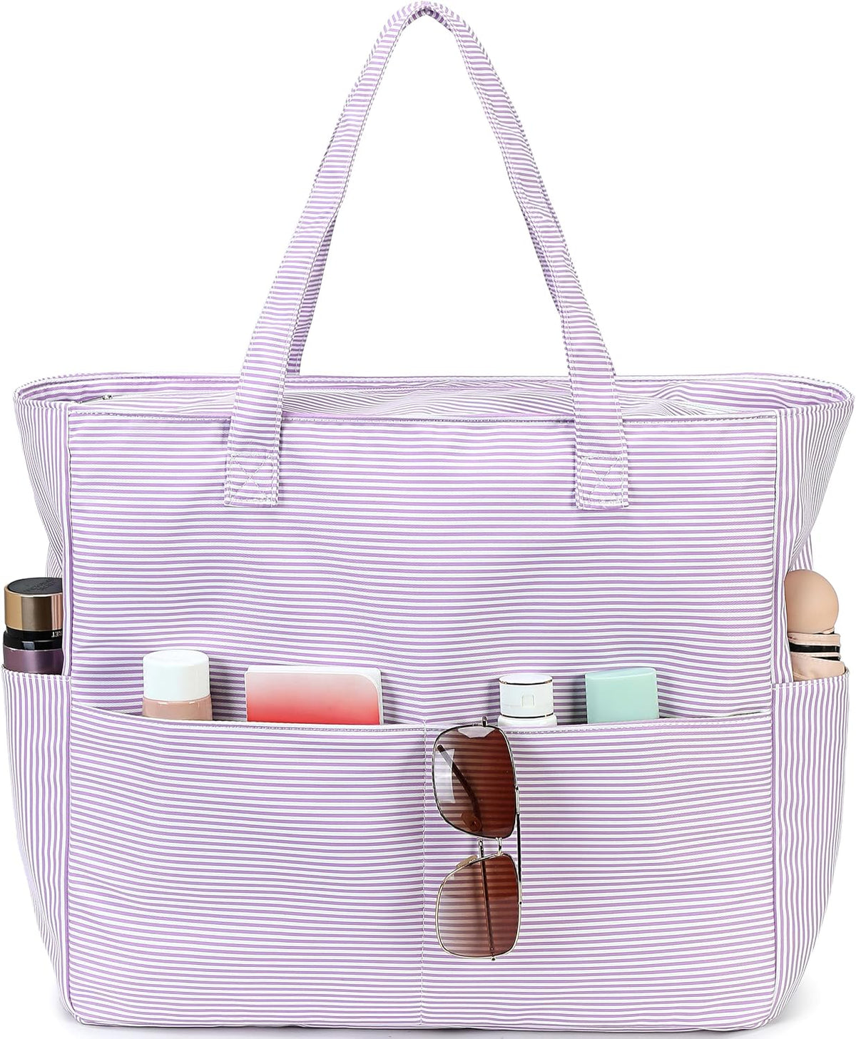 Ventayo – Coastal Collection | Large Waterproof Beach Tote Bag with Zipper & Wet Pocket | Versatile for Travel, Gym, and Grocery
