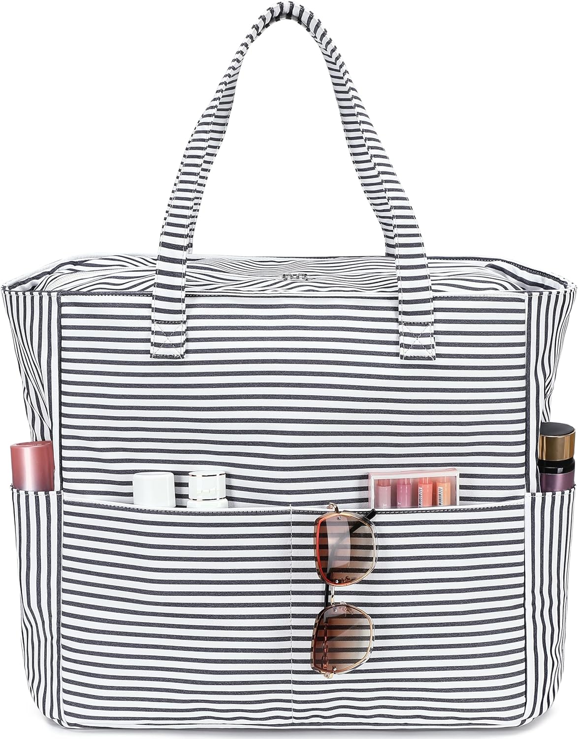 Ventayo – Coastal Collection | Large Waterproof Beach Tote Bag with Zipper & Wet Pocket | Versatile for Travel, Gym, and Grocery