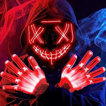 LED Scary Mask And Gloves (red) – Ventayo