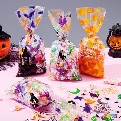 Halloween Cellophane Rectangle Treat Bags, 150 Pcs – Ventayo