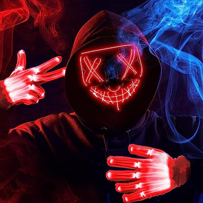 LED Scary Mask And Gloves (red) – Ventayo