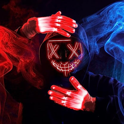 LED Scary Mask And Gloves (red) – Ventayo