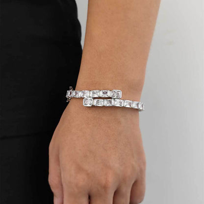 Baguette Zircon Bangle