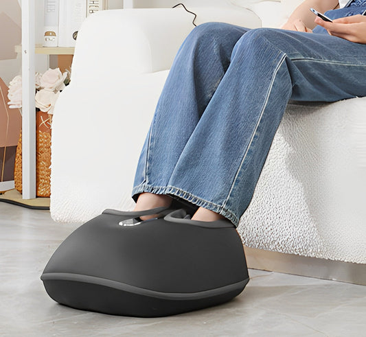 Shiatsu- en kneedvoetmassager met warmte, vibratie en luchtcompressie