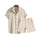Roma Luce Men’s Summer Outfit Set – Waffle-Textured Cotton-Blend Shirt & Shorts