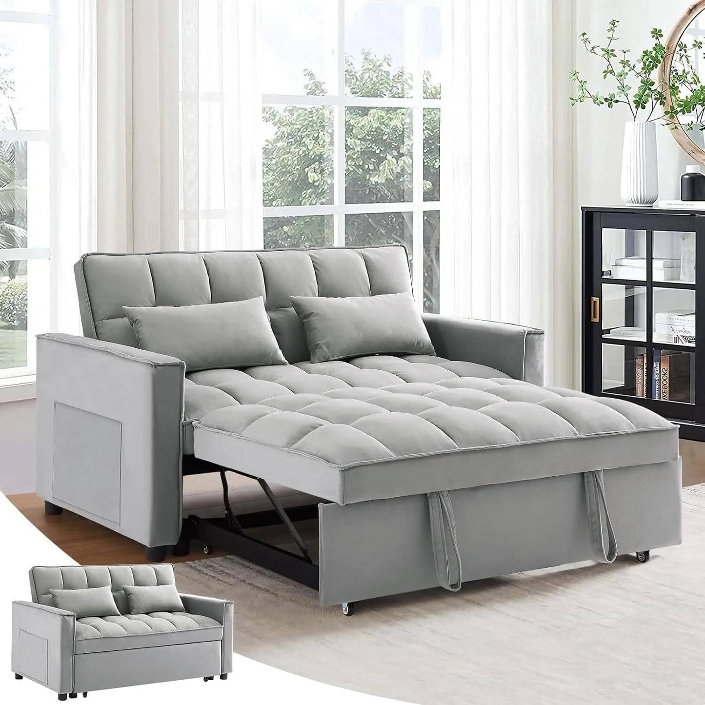 Pull-Out Sleeper Sofa Bed