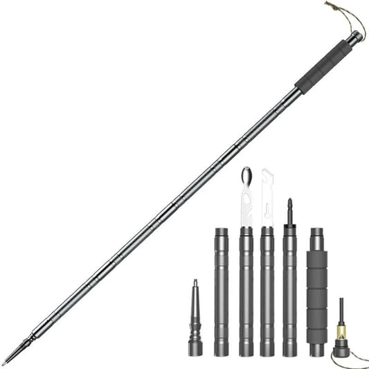 Ventayo – Adventure Gear | Tactical Hiking Pole with Multi-Tool Functionality | Lightweight & Durable for Outdoor Preparation