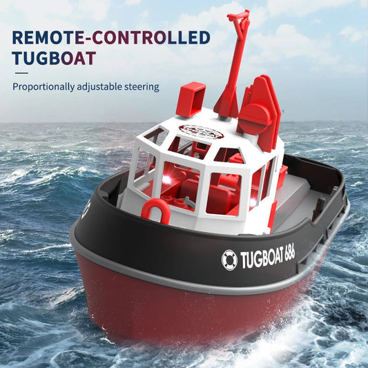 Ventayo – Adventure Tugboat | RC Boat with Dual Motors & Long-Range Control | Durable Design for Thrilling Water Play