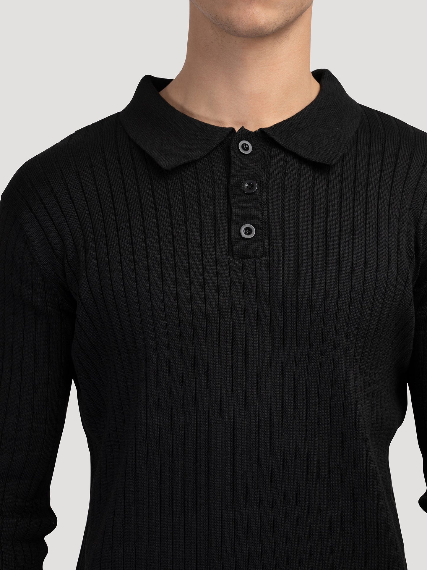 SEOJIN Old Money Polo – Men’s 100% Cotton Buttoned Collar Long Sleeve Polo Shirt