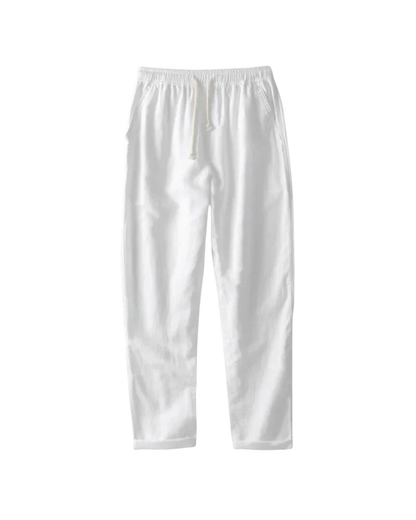 Marbella Oro Men’s Summer Outfit Set – Lightweight Shirt & Cotton-Linen Trousers