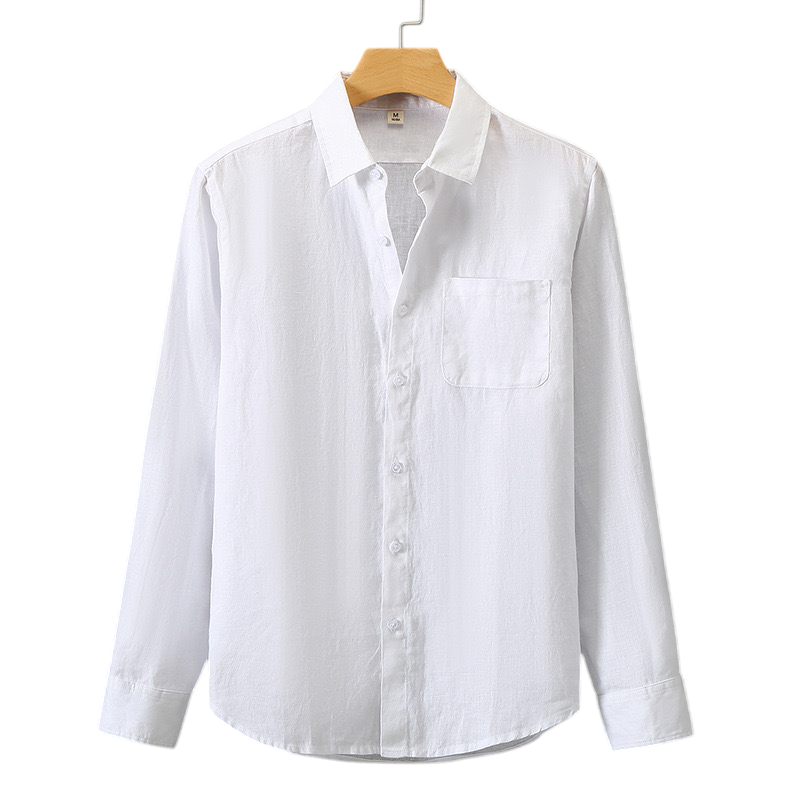 PORTOFINO Men’s Linen Shirt – 100% Linen, Relaxed Fit with Chest Pocket