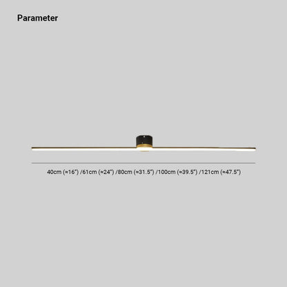 Lineaire inbouw plafondlamp zwart/wit