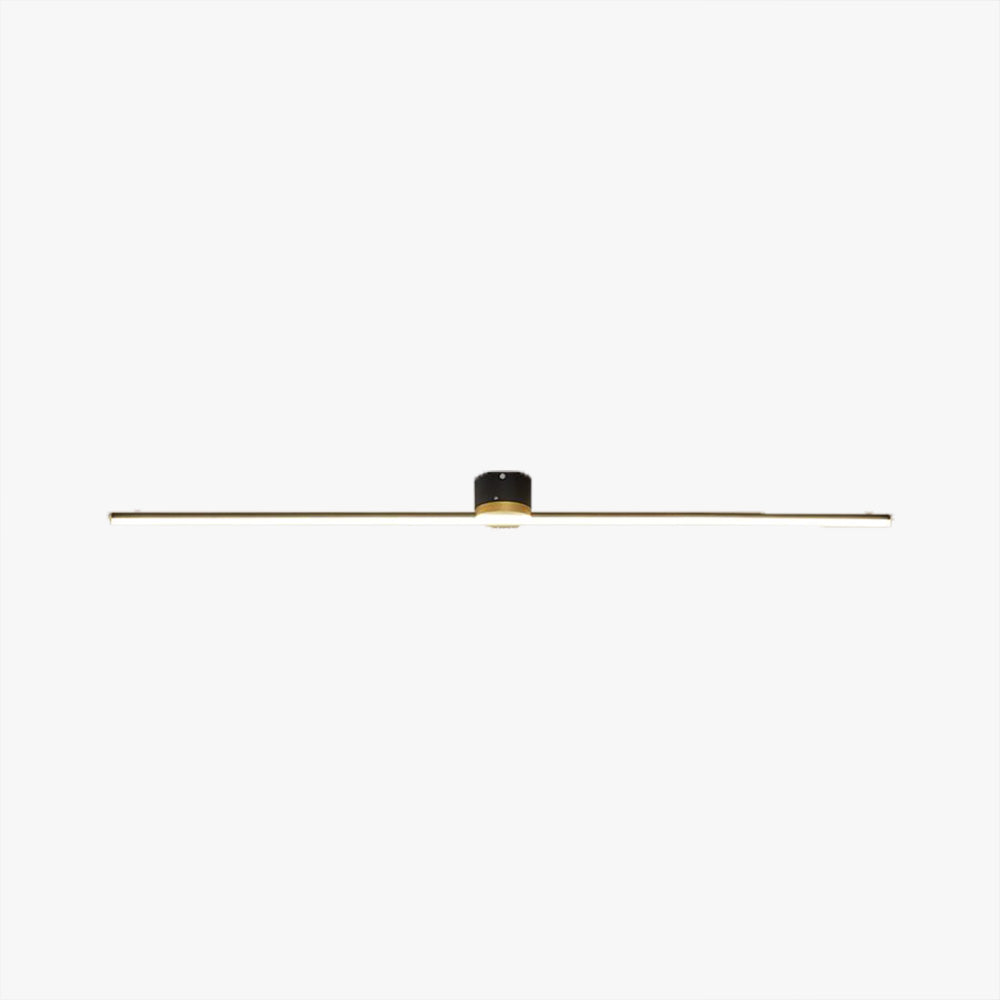 Lineaire inbouw plafondlamp zwart/wit