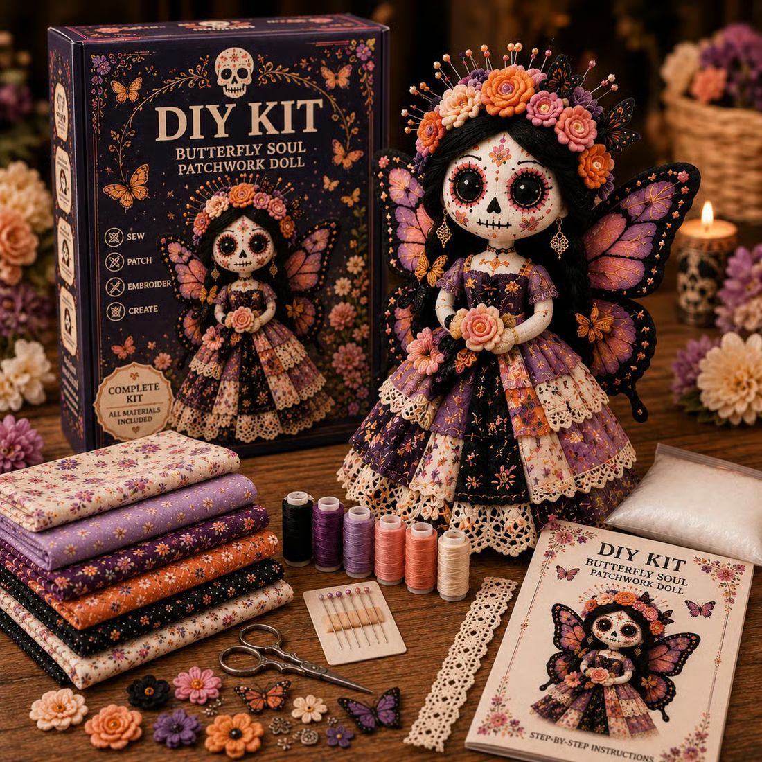 Day of the Dead DIY Doll Kit – Ventayo