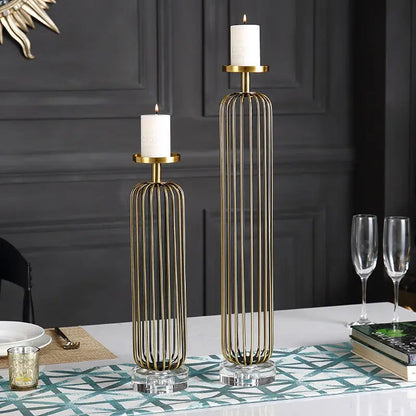 Belevue Brass Candle Holder