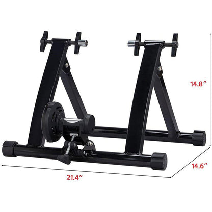 Trainer per bici - Supporto per bici fissa - Supporto per trainer bici indoor - Supporto magnetico per trainer bici - Supporto per esercizi bici - Supporto bici per ciclismo indoor