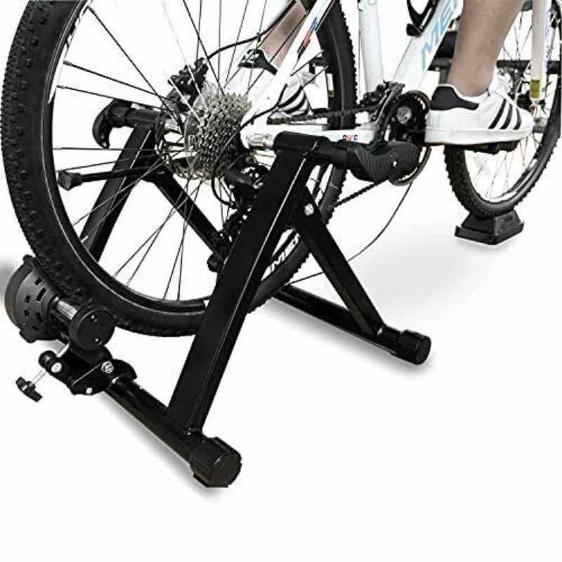 Trainer per bici - Supporto per bici fissa - Supporto per trainer bici indoor - Supporto magnetico per trainer bici - Supporto per esercizi bici - Supporto bici per ciclismo indoor
