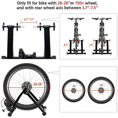 Trainer per bici - Supporto per bici fissa - Supporto per trainer bici indoor - Supporto magnetico per trainer bici - Supporto per esercizi bici - Supporto bici per ciclismo indoor