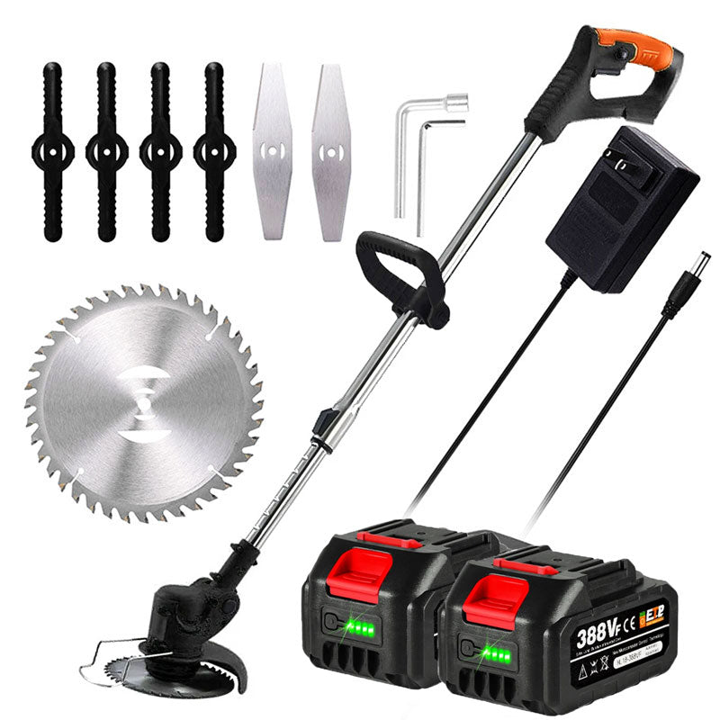 Cordless Grass Strimmer – Battery Powered Garden Trimmer with Steel Blades | Ventayo