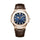 GENEVA Leather Watch – Men’s 41mm Chronograph Stainless Steel Case Watch with Leather Strap