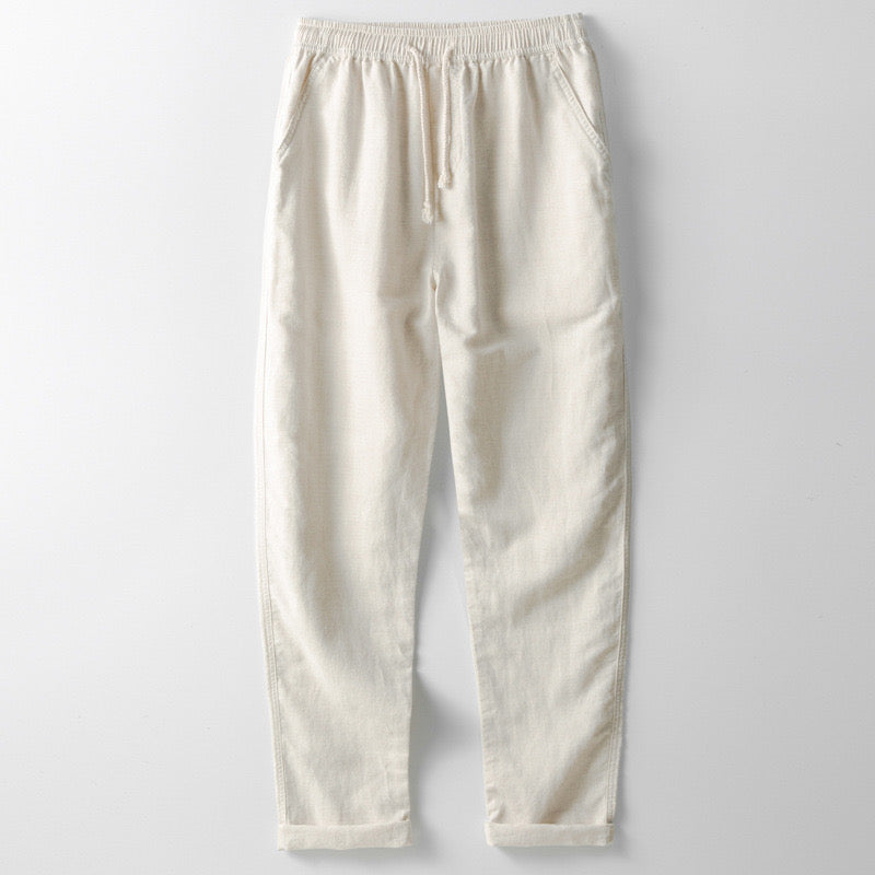 St. Tropez Légende Men’s Summer Outfit Set – Lightweight Shirt & Cotton-Linen Trousers