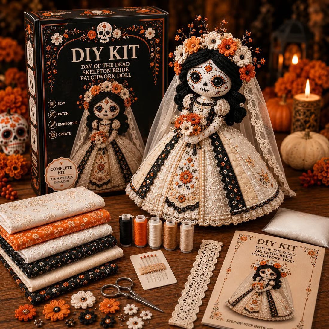 Day of the Dead DIY Doll Kit – Ventayo