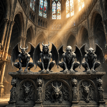 Gothic Shelf Guardian Decor – Ventayo