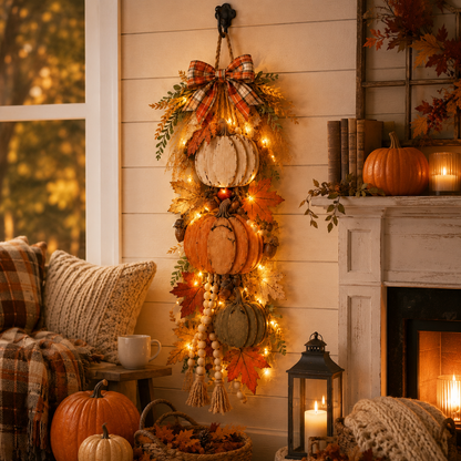 Wooden Pumpkin Porch Hanging Decor – Ventayo