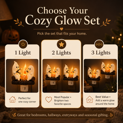 GhostGlow – Cozy Halloween Campfire Night Light