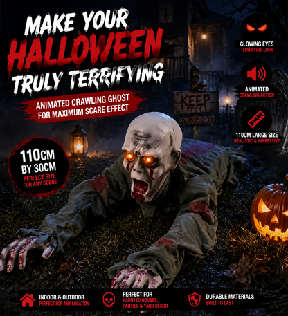 HauntGlow – Realistic Crawling Ghost Outdoor Decoration