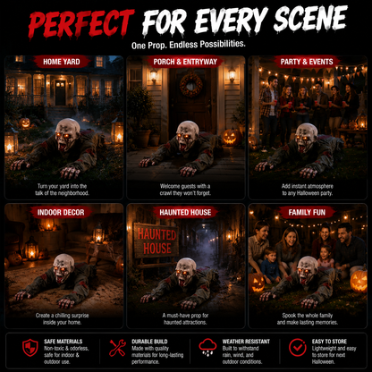 HauntGlow – Realistic Crawling Ghost Outdoor Decoration