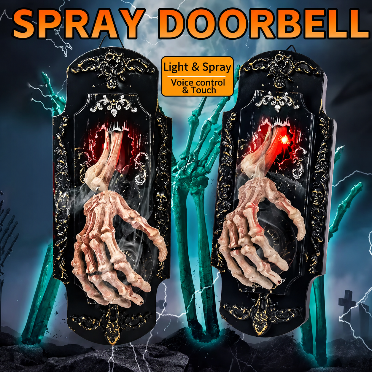 TerrorTone – Motion Sensor Halloween Hanging Doorbell