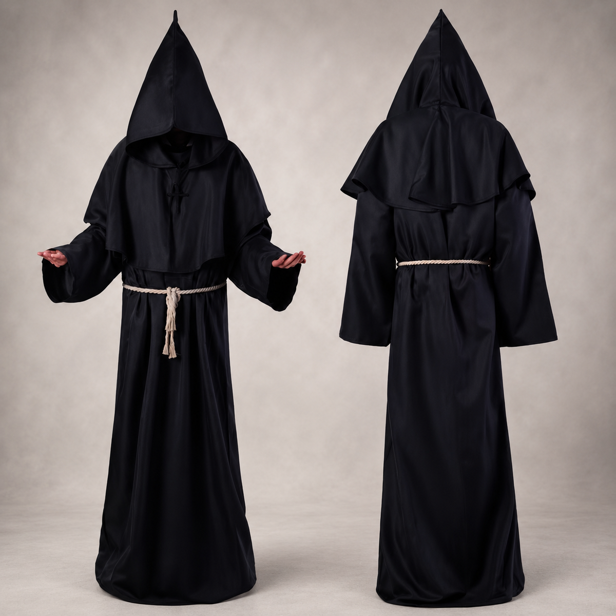 Ventayo – Classic Nun Costume | Adult Halloween Robe with Full-Length Design | Perfect for Themed Events