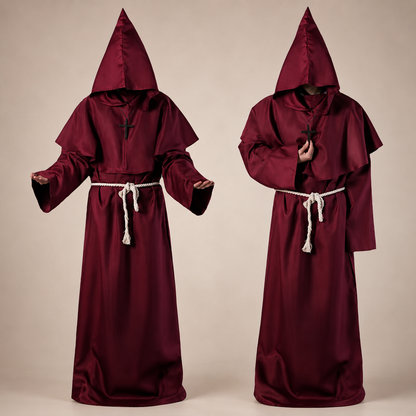 Ventayo – Classic Nun Costume | Adult Halloween Robe with Full-Length Design | Perfect for Themed Events
