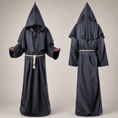 Ventayo – Classic Nun Robe Costume | Full-Length Design for Women | Ideal for Halloween and Themed Events