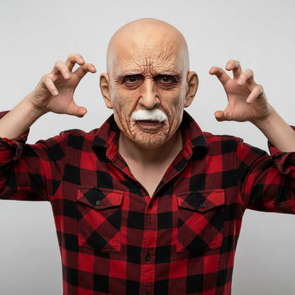 Ventayo – Classic Old Face Halloween Mask | Realistic Full Head Design for Costume Parties