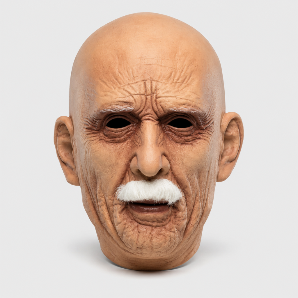 Ventayo – Classic Old Face Halloween Mask | Realistic Full Head Design for Costume Parties