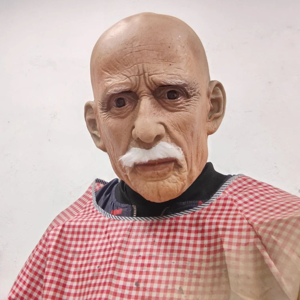 Ventayo – Classic Old Face Halloween Mask | Realistic Full Head Design for Costume Parties