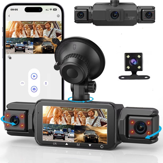Ventayo – Comprehensive Wireless Dash Camera System with Night Vision & 4 Cameras for Enhanced Safety