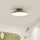 Hedendaagse metalen semi-opbouw LED plafondlamp