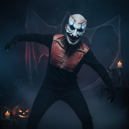 Ventayo – Creepy Clown | Scary Halloween Mask with Removable Layer | Full Face Design for Terrifying Costume Looks