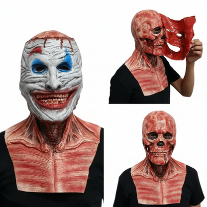 Ventayo – Creepy Clown | Scary Halloween Mask with Removable Layer | Full Face Design for Terrifying Costume Looks