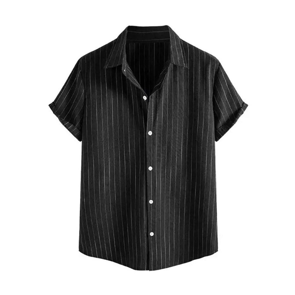 SALERNO Men’s Short-Sleeve Shirt – Premium Soft-Touch Fabric, Polo Collar