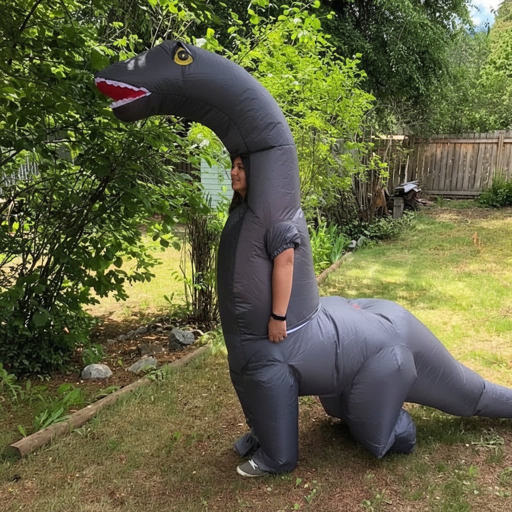 Ventayo – Dino Fun | Inflatable Dinosaur Costume with Easy Wear Design | Full-Body Fun for Halloween and Parties
