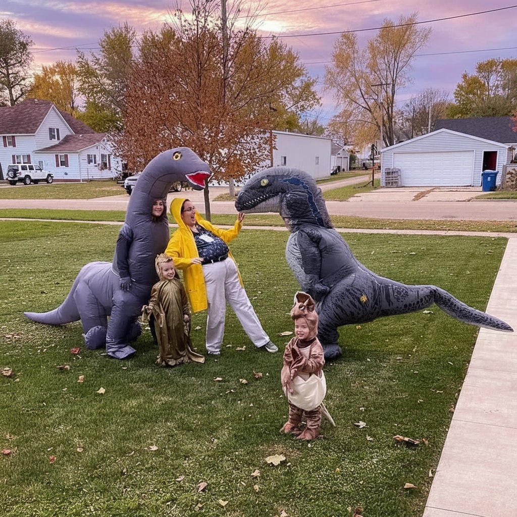 Ventayo – Dino Fun | Inflatable Dinosaur Costume with Easy Wear Design | Full-Body Fun for Halloween and Parties