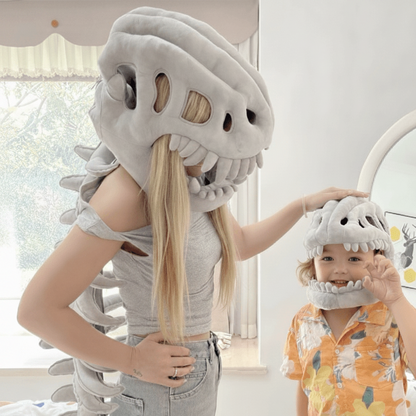 Ventayo – Dinosaur Skeleton Costume | Plush Kids Outfit with 3D Design | Fun Dress-Up for Halloween and Parties